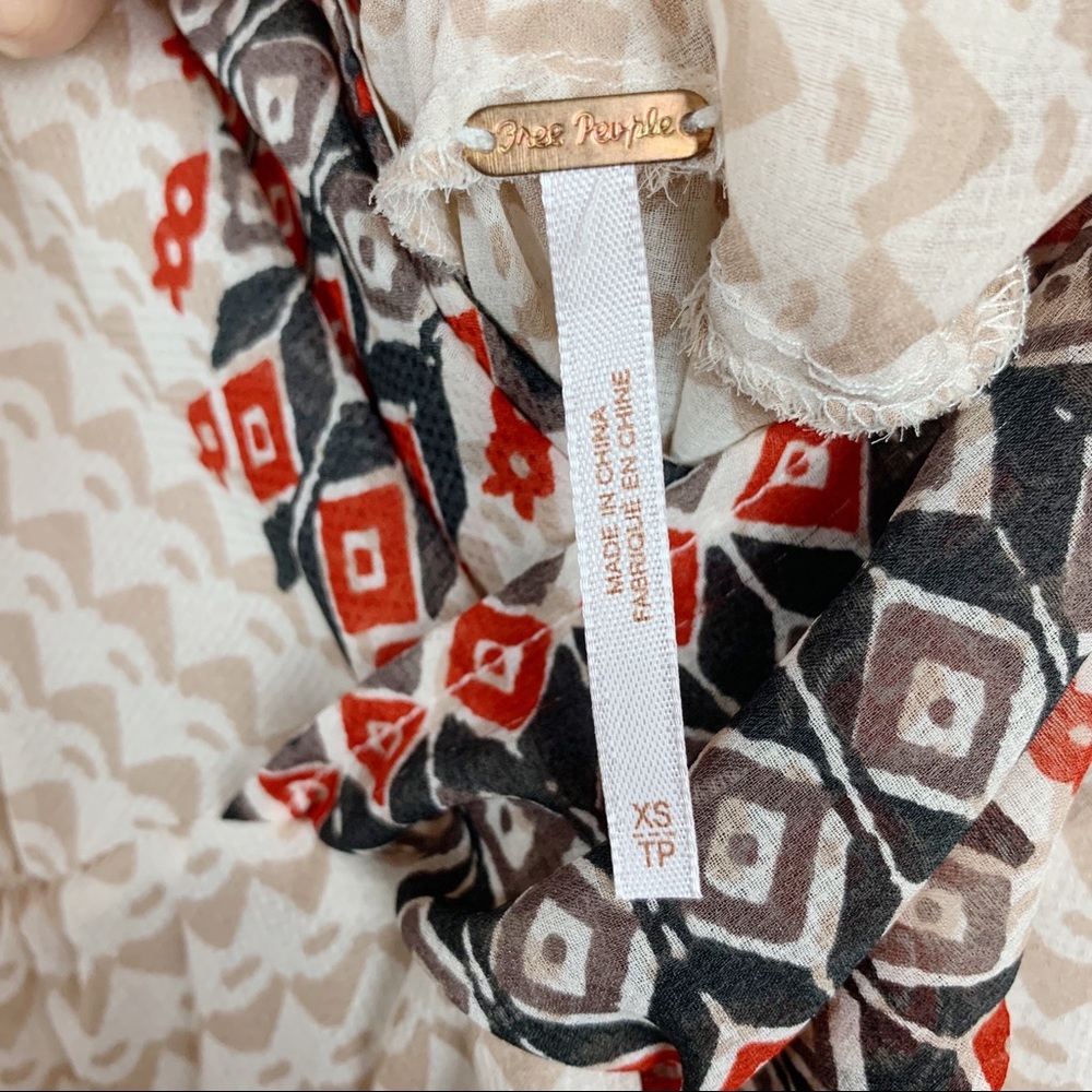 Free People | Boho Blouse Top XS - Picture 4 of 8